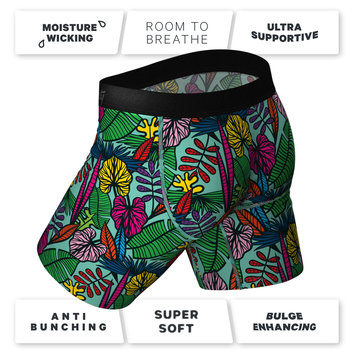 The Sex On The Beach | Tropical Ball Hammock® Boxer - Long Leg - Shinesty
