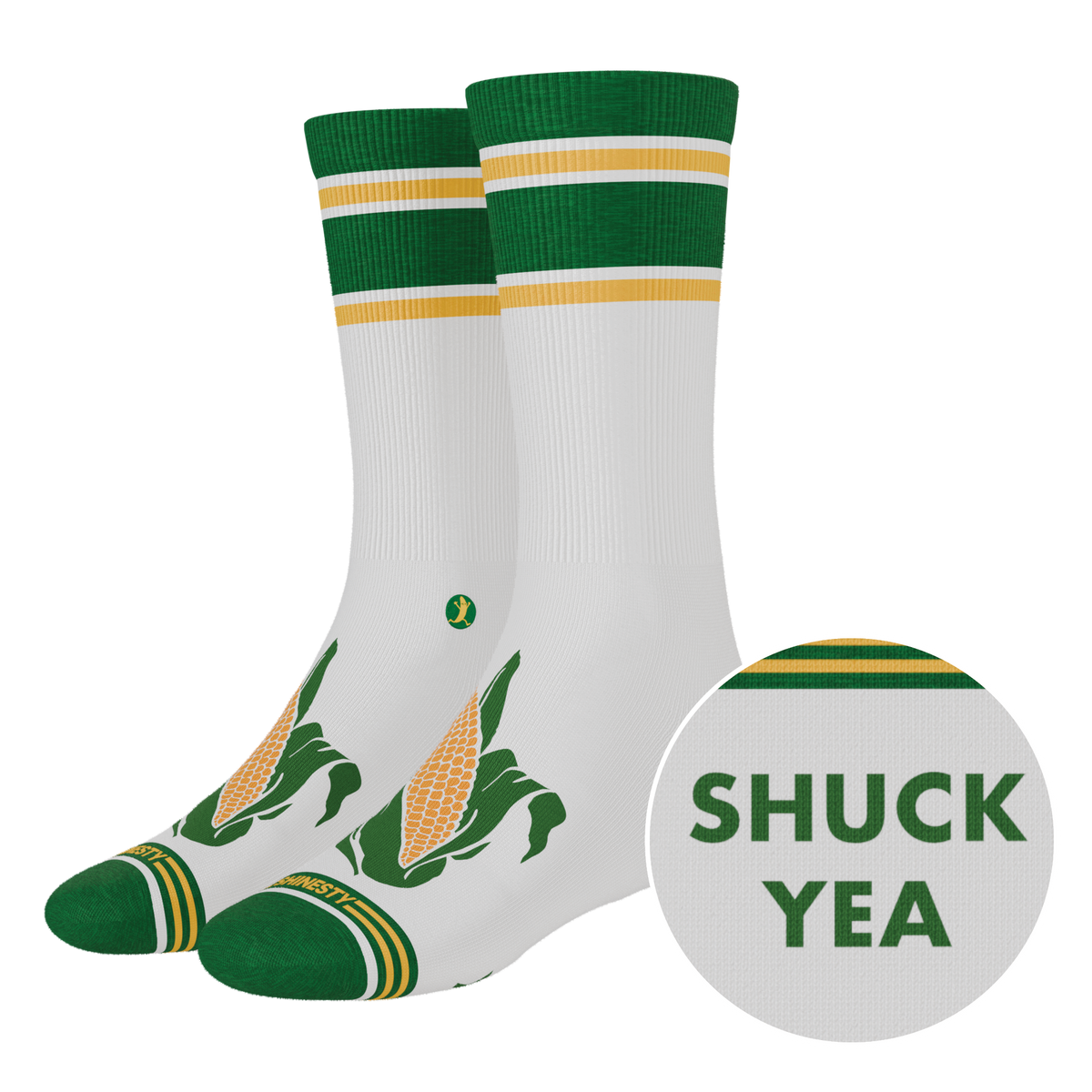 The Shuck Yea | Corn Heel Hammock™ Crew Socks - Shinesty