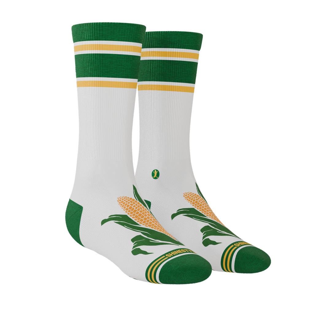 The Shuck Yea | Corn Heel Hammock™ Crew Socks - Shinesty