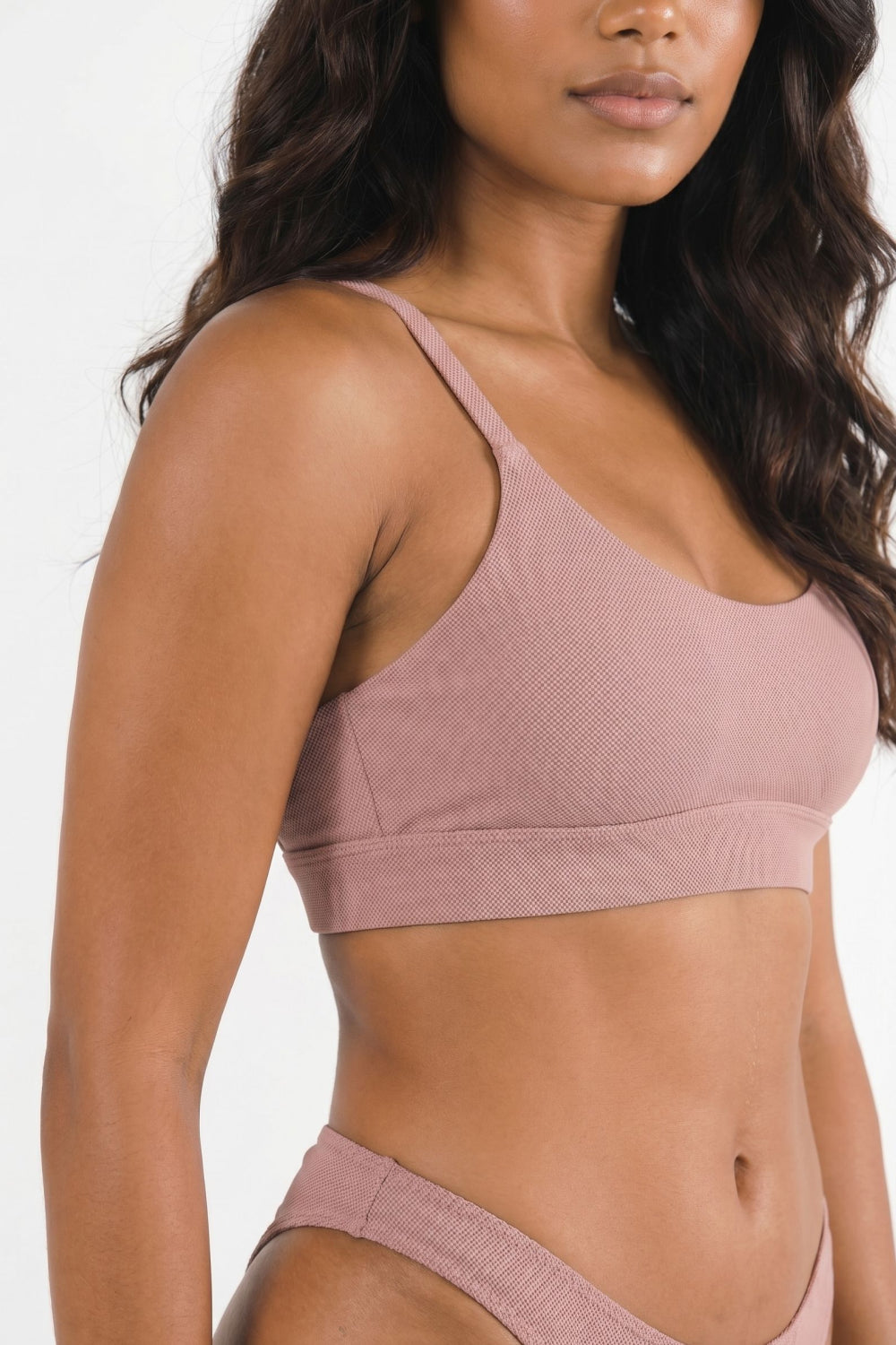 The Bell Pep | Red Chambray Boob Hammock™ Scoop Bralette - Shinesty