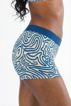 The Rio Grande | Abstract Navy Line Women’s Boxers - Shinesty