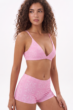 The Silk & Saddle | Pink Bandana Modal Boyshort Underwear - Shinesty