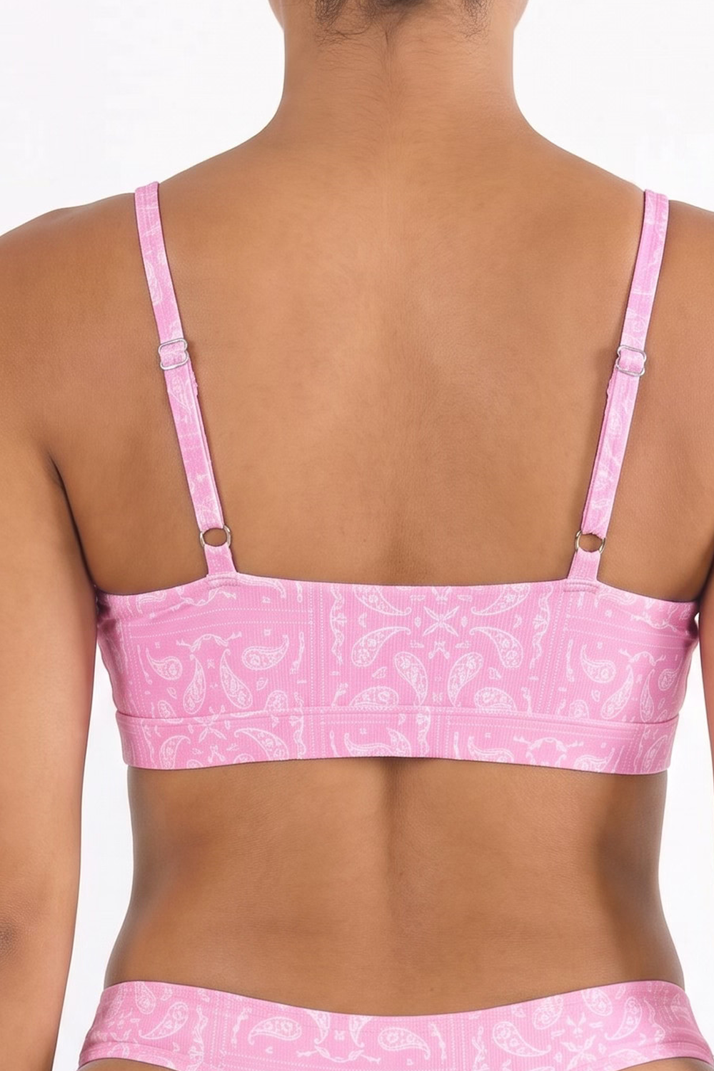 The Silk & Saddle | Pink Bandana Boob Hammock™ Plunge Bralette - Shinesty