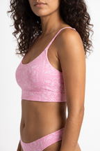 The Silk & Saddle | Pink Bandana Boob Hammock™ Scoop Bralette - Shinesty