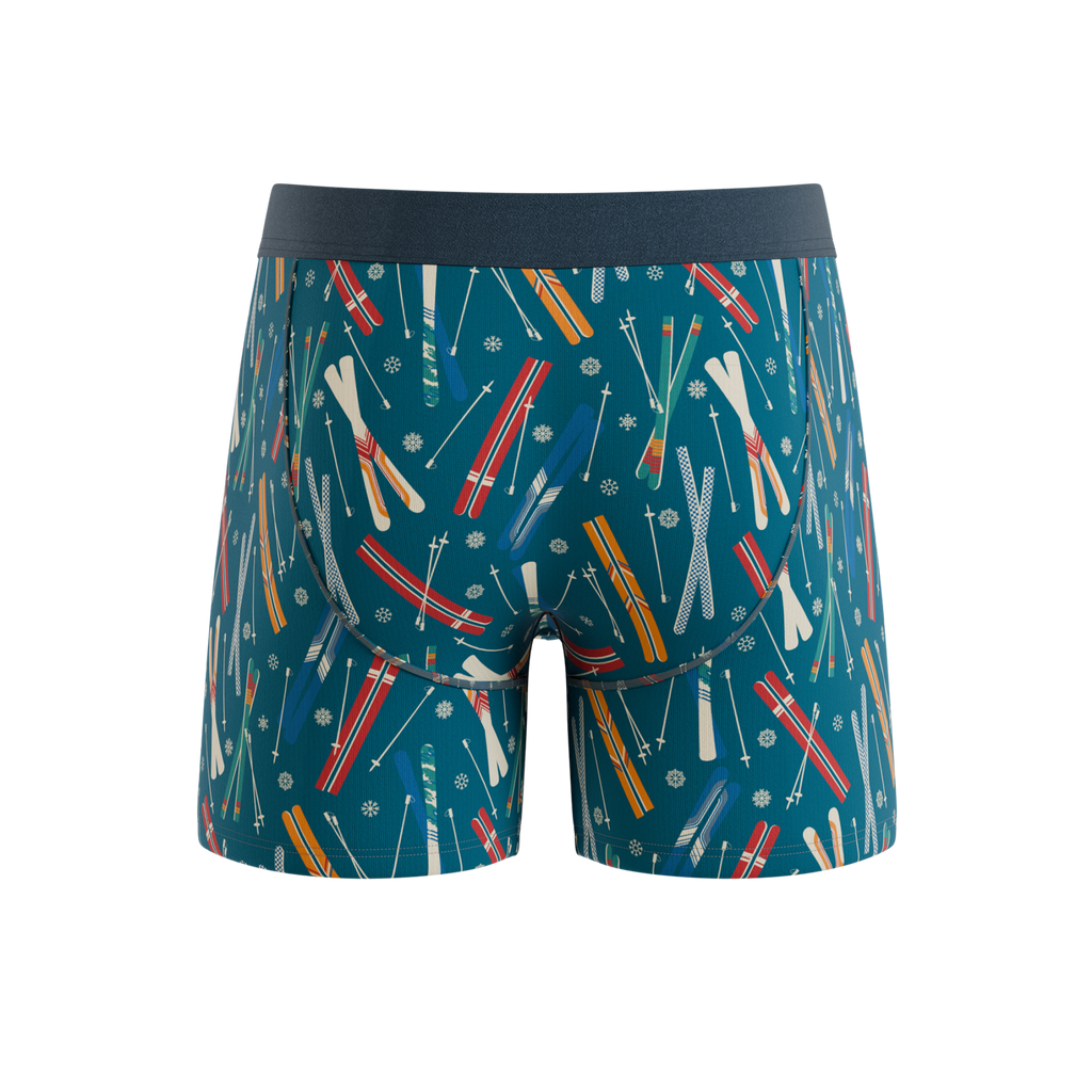 The Ski In Ski Out | Retro Ski Ball Hammock® Pouch Underwear With Fly - Shinesty