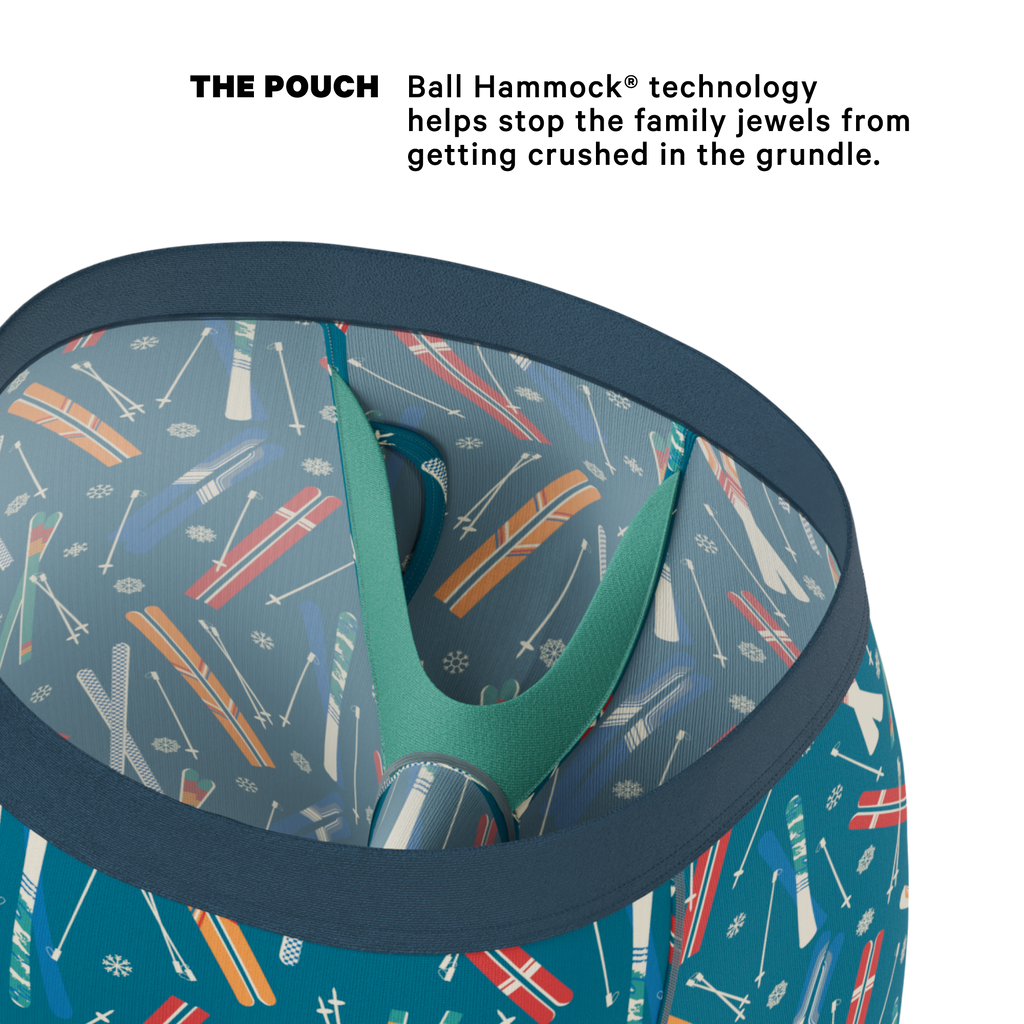 The Ski In Ski Out | Retro Ski Ball Hammock® Boxer - Long Leg - Shinesty