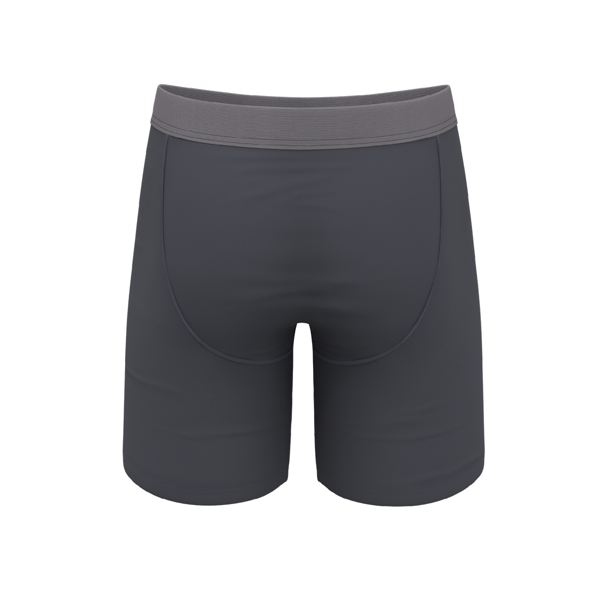 The Slate Expectations | Grey Tonal Ball Hammock® Boxer - Long Leg - Shinesty