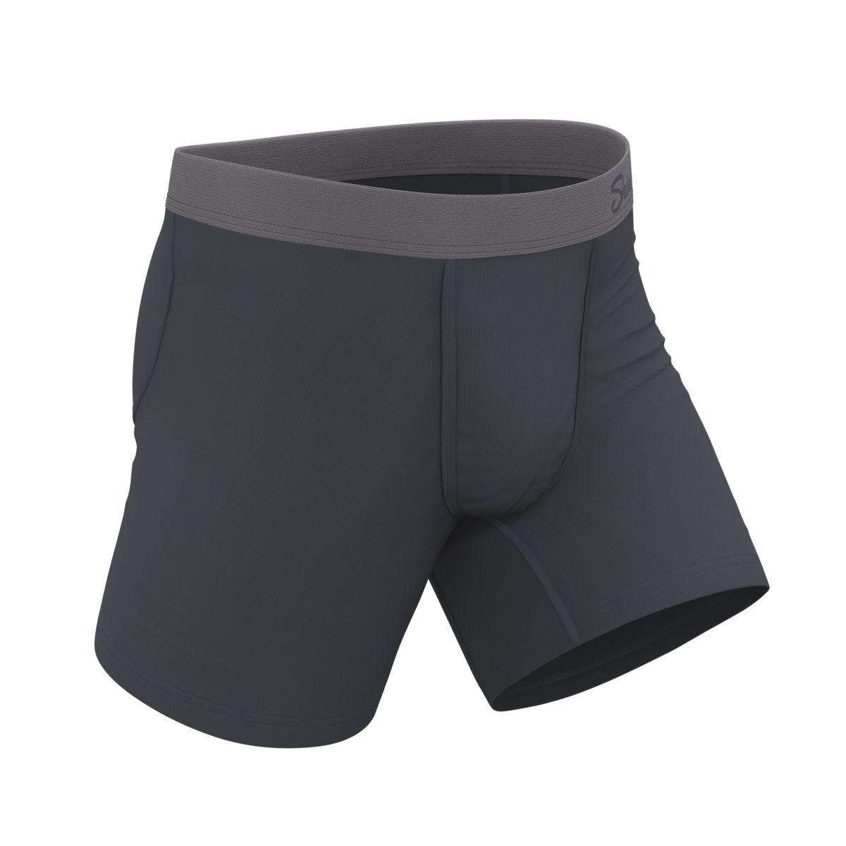 The Slate Expectations | Grey Tonal Ball Hammock® Pouch Underwear - Shinesty