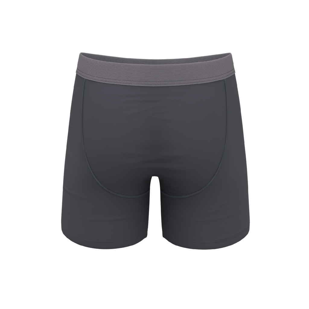 The Slate Expectations | Grey Tonal Ball Hammock® Pouch Underwear - Shinesty