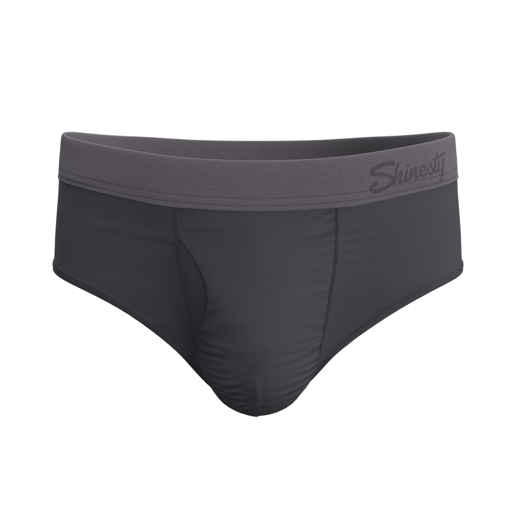 The Slate Expectations | Grey Tonal Ball Hammock® Pouch Underwear Briefs - Shinesty
