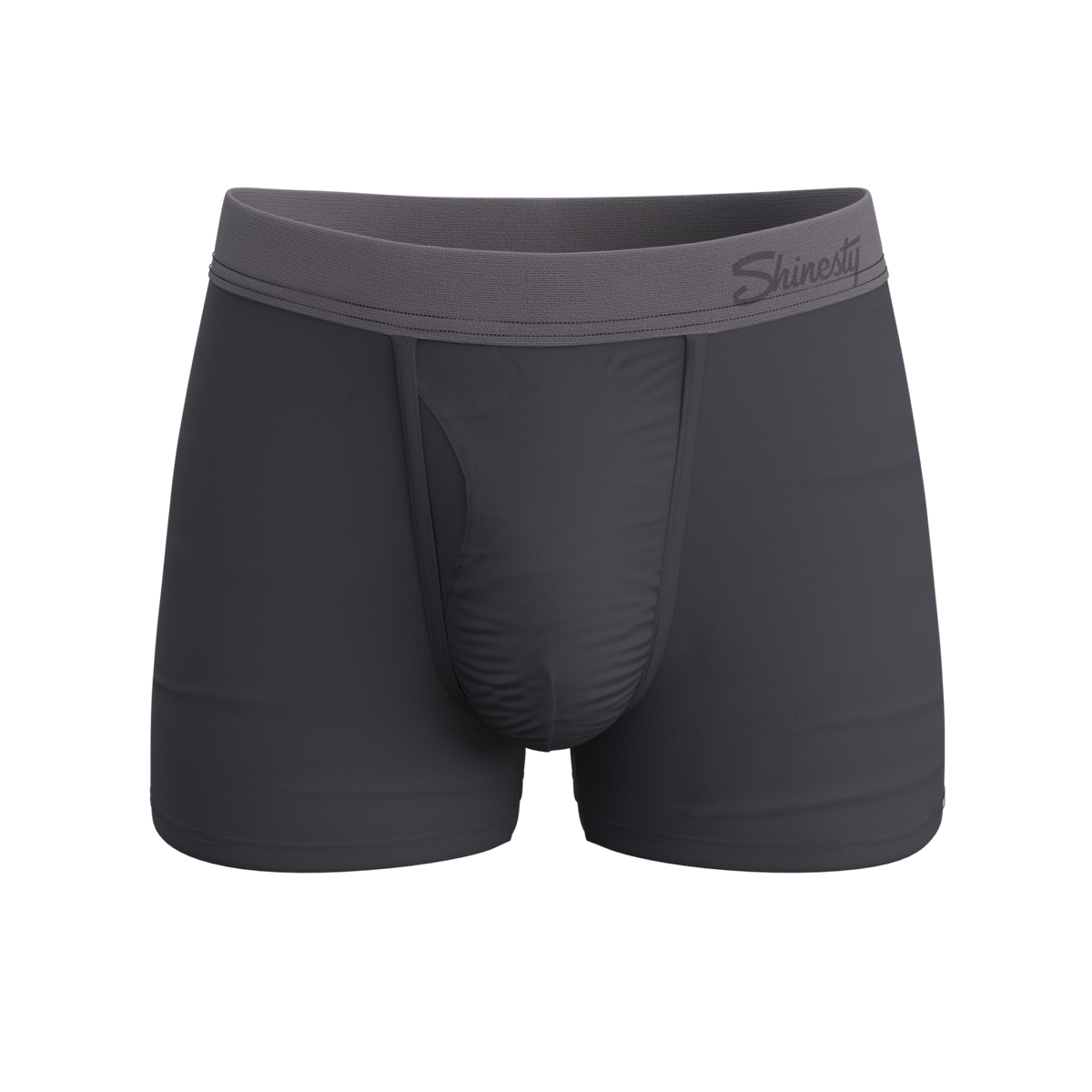 The Slate Expectations | Grey Tonal Ball Hammock® Pouch Trunks Underwear - Shinesty