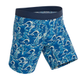 The Slippery When Wet | Naughty Wave Ball Hammock® Boxer - Long Leg - Shinesty