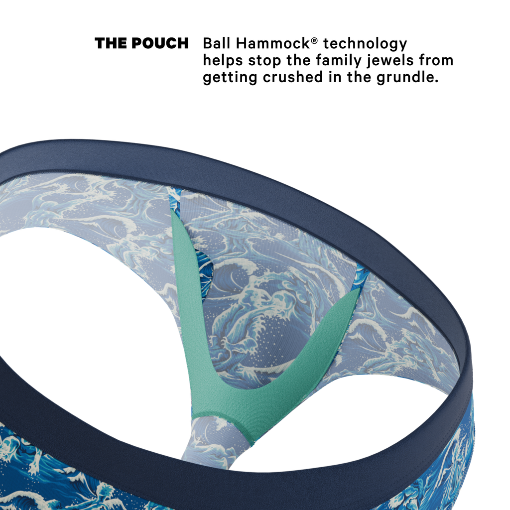 The Slippery When Wet | Naughty Wave Ball Hammock® Pouch Underwear Briefs - Shinesty