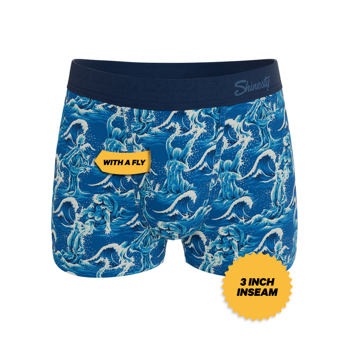 The Slippery When Wet | Naughty Wave Ball Hammock® Pouch Trunks Underwear - Shinesty