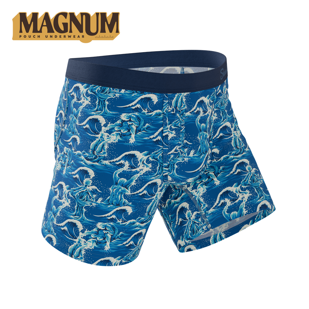 The Slippery When Wet | Naughty Wave Ball Hammock® Magnum Big Pouch Underwear - Shinesty