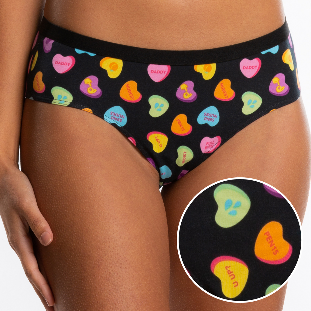 The Smooth Talker | Candy Hearts Cheeky Underwear - Shinesty