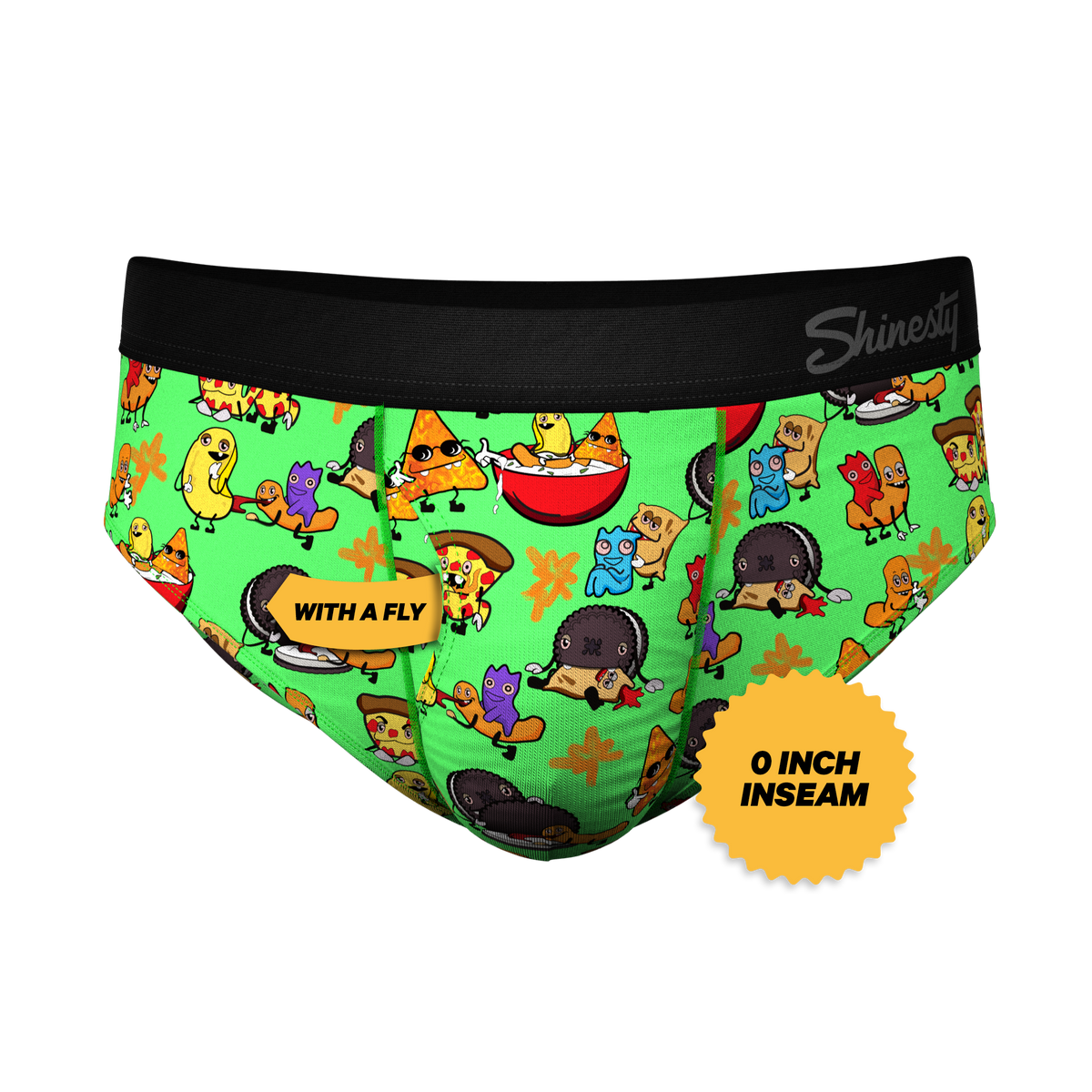The Snackhanalia | Junk Food Ball Hammock® Pouch Underwear Briefs - Shinesty