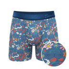 The Gardening Nips | Busty Floral Ball Hammock® Pouch Underwear With Fly - Shinesty