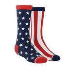 The Socky Balboa | American Flag Heel Hammock™ Crew Socks - Shinesty
