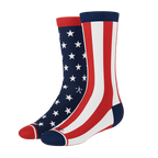The Socky Balboa | American Flag Heel Hammock™ Crew Socks - Shinesty
