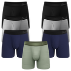 The 7 Solids | Ball Hammock® Pouch Boxer Briefs with Fly 7 Pack - Shinesty