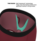 The Sommelier | Burgundy Ball Hammock® Pouch Underwear With Fly - Shinesty