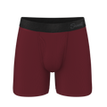 The Sommelier | Burgundy Ball Hammock® Pouch Underwear With Fly - Shinesty
