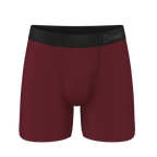 The Sommelier | Burgundy Ball Hammock® Pouch Underwear With Fly - Shinesty