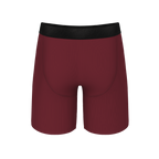 The Sommelier | Burgundy Ball Hammock® Boxer - Long Leg - Shinesty