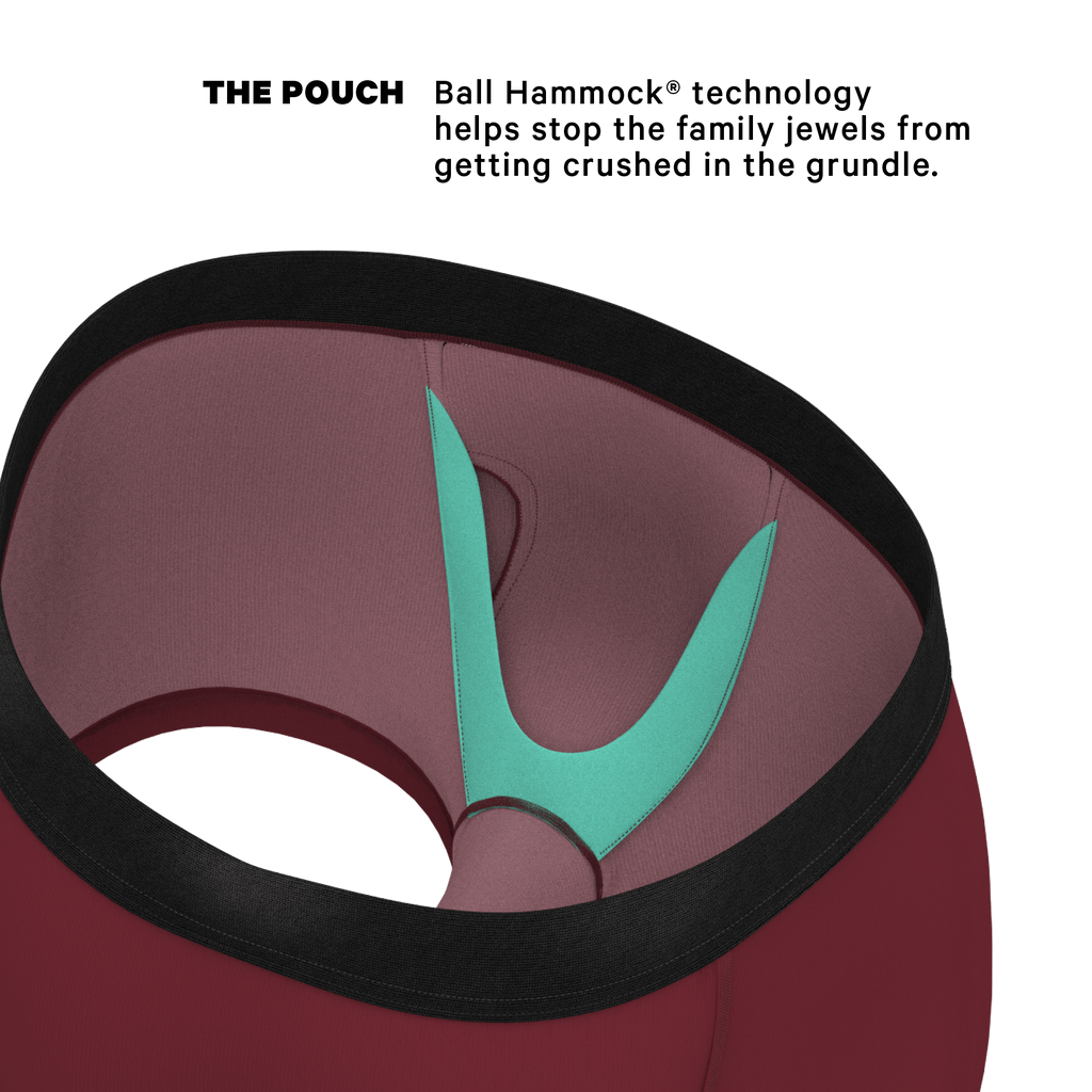 The Sommelier | Burgundy Ball Hammock® Pouch Trunks Underwear - Shinesty