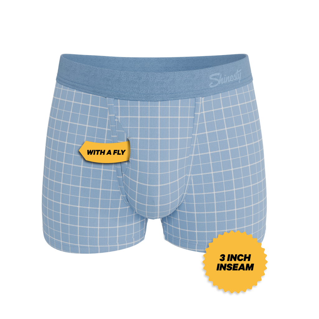 The Spick & Span | Window Pane Plaid Ball Hammock® Pouch Trunks Underwear - Shinesty