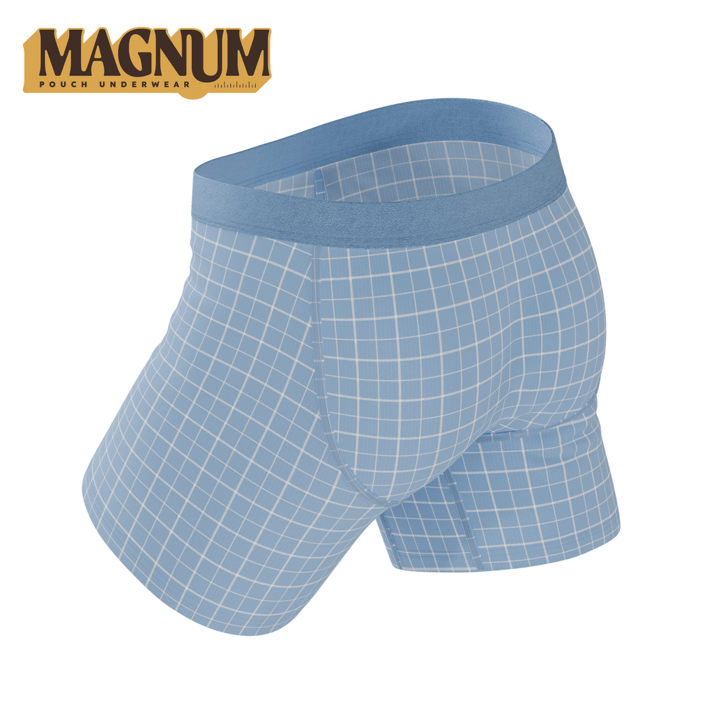 The Spick & Span | Window Pane Plaid Ball Hammock® Magnum Big Pouch Underwear - Shinesty
