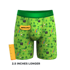 The 3 Leafs To The Wind | St Patricks Day Clovers Ball Hammock® Boxer - Long Leg - Shinesty