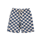 The Iced Latte | Retro Squiggle Men’s Pajama Shorts - Shinesty