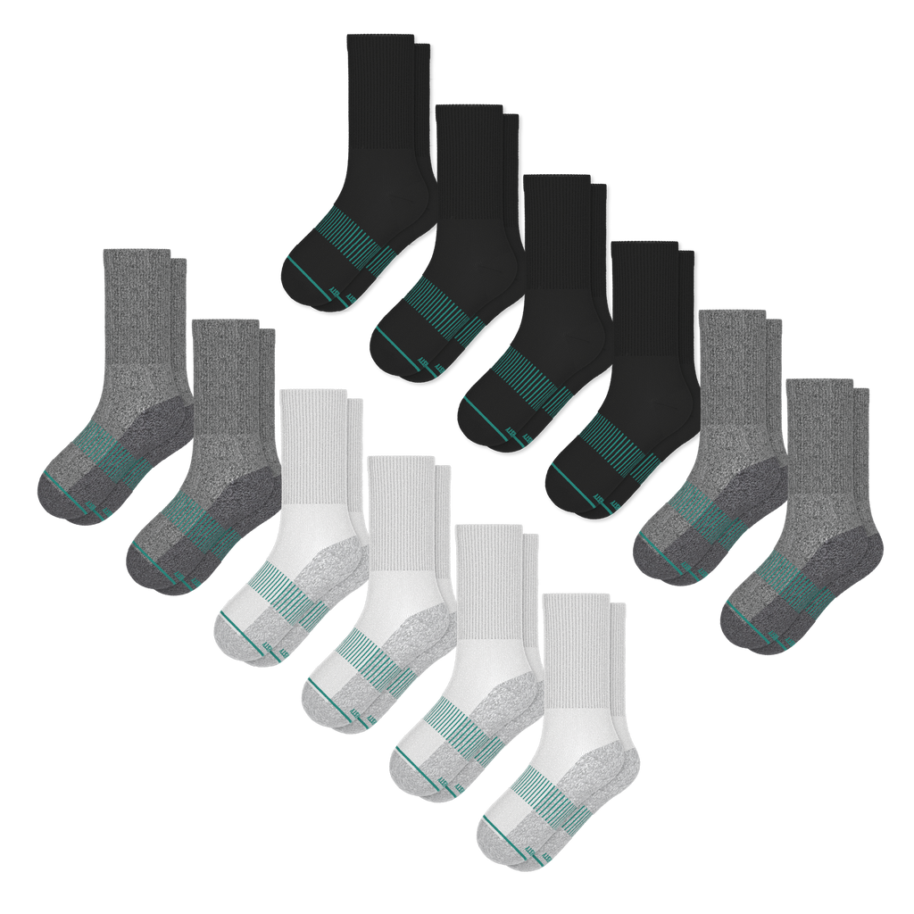 The Staple | Heel Hammock™ Crew Socks 12 Pack - Shinesty