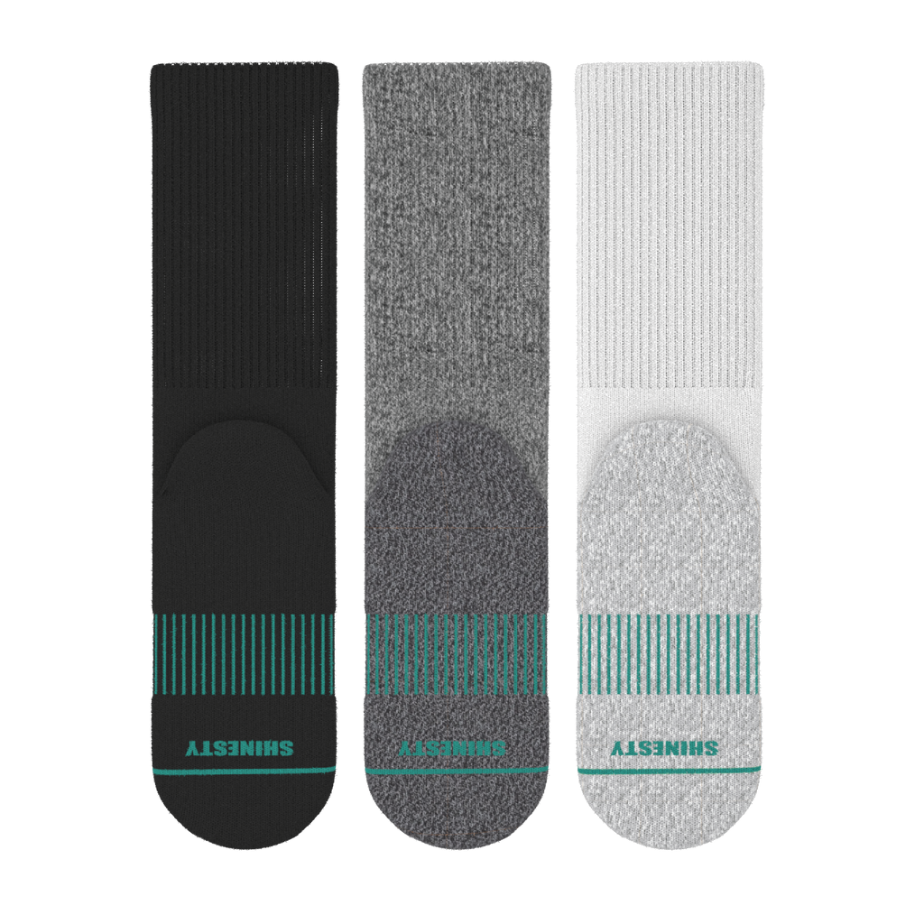 The Staple | Heel Hammock™ Crew Socks 3 Pack - Shinesty