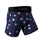 The Stars & Stripes | USA Pinstripe Ball Hammock® Pouch Underwear - Shinesty