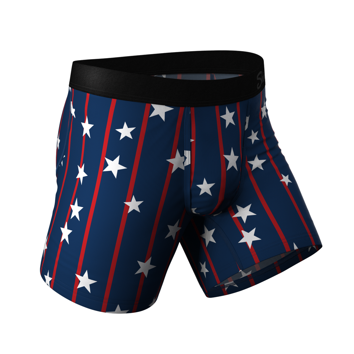 The Stars & Stripes | USA Pinstripe Ball Hammock® Pouch Underwear - Shinesty