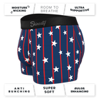 The Stars & Stripes | USA Pinstripe Ball Hammock® Pouch Trunks Underwear - Shinesty