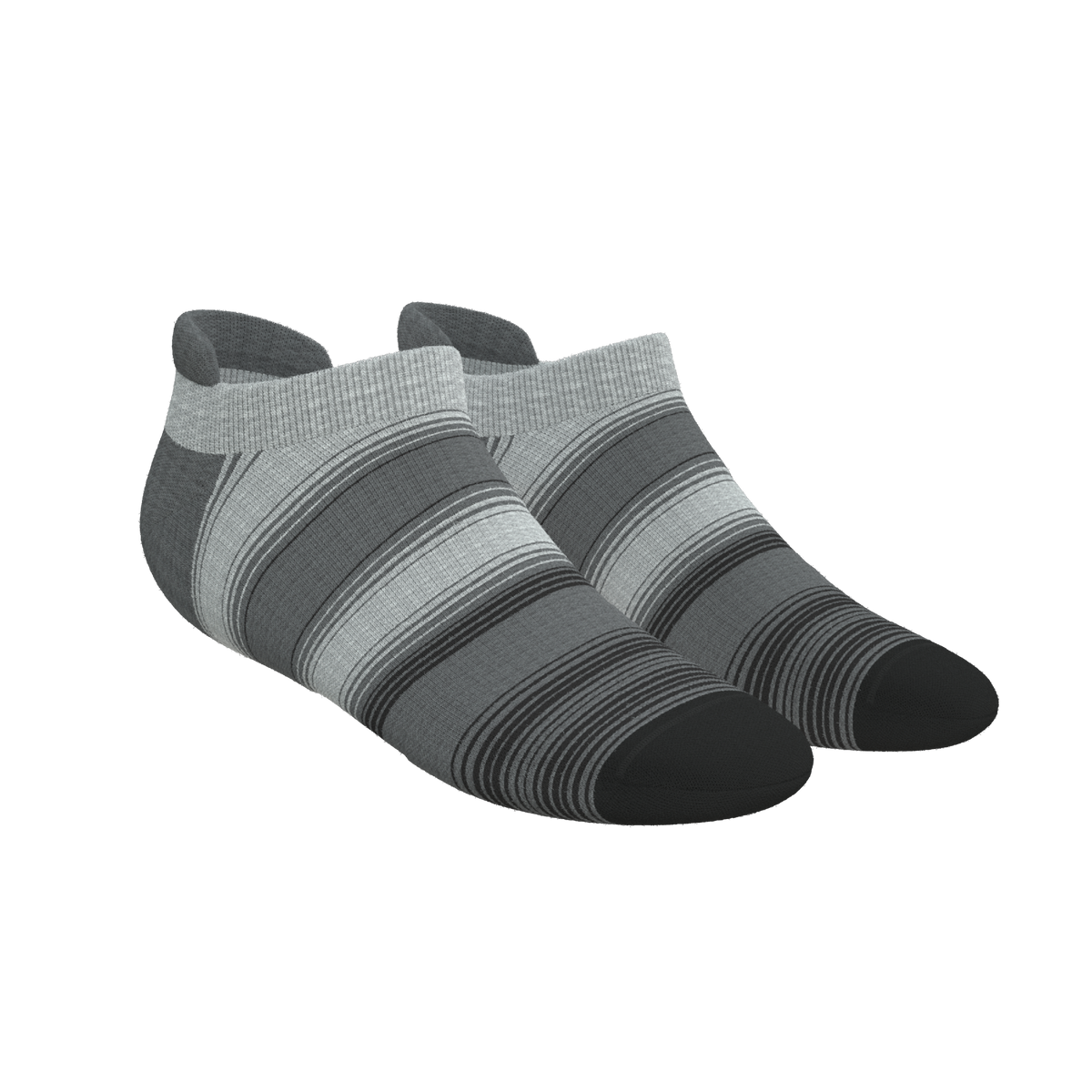 The Static Channel | Stripe Heel Hammock™ Ankle Socks - Shinesty