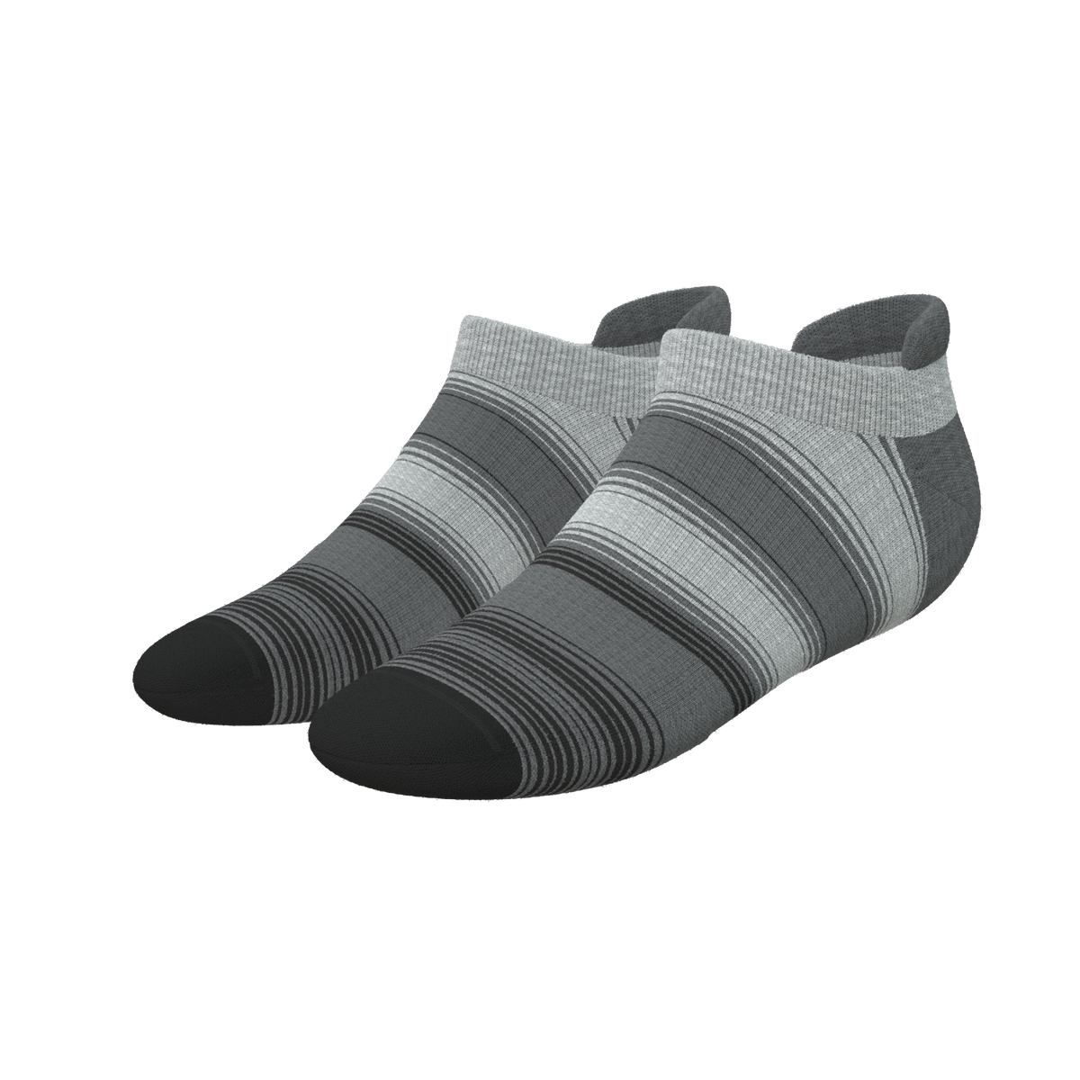 The Static Channel | Stripe Heel Hammock™ Ankle Socks - Shinesty