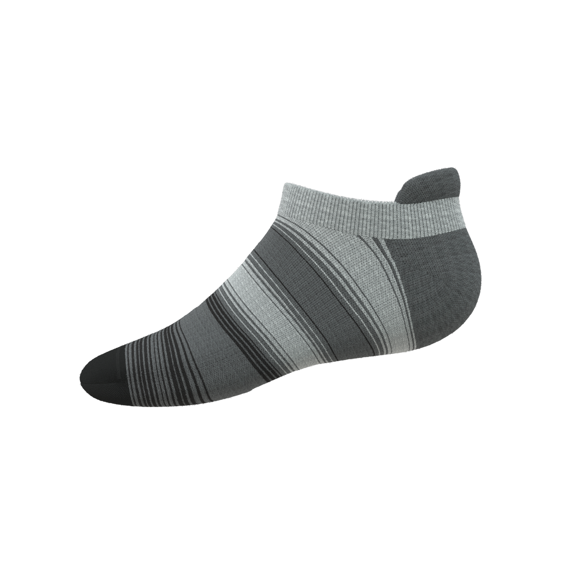 The Static Channel | Stripe Heel Hammock™ Ankle Socks - Shinesty