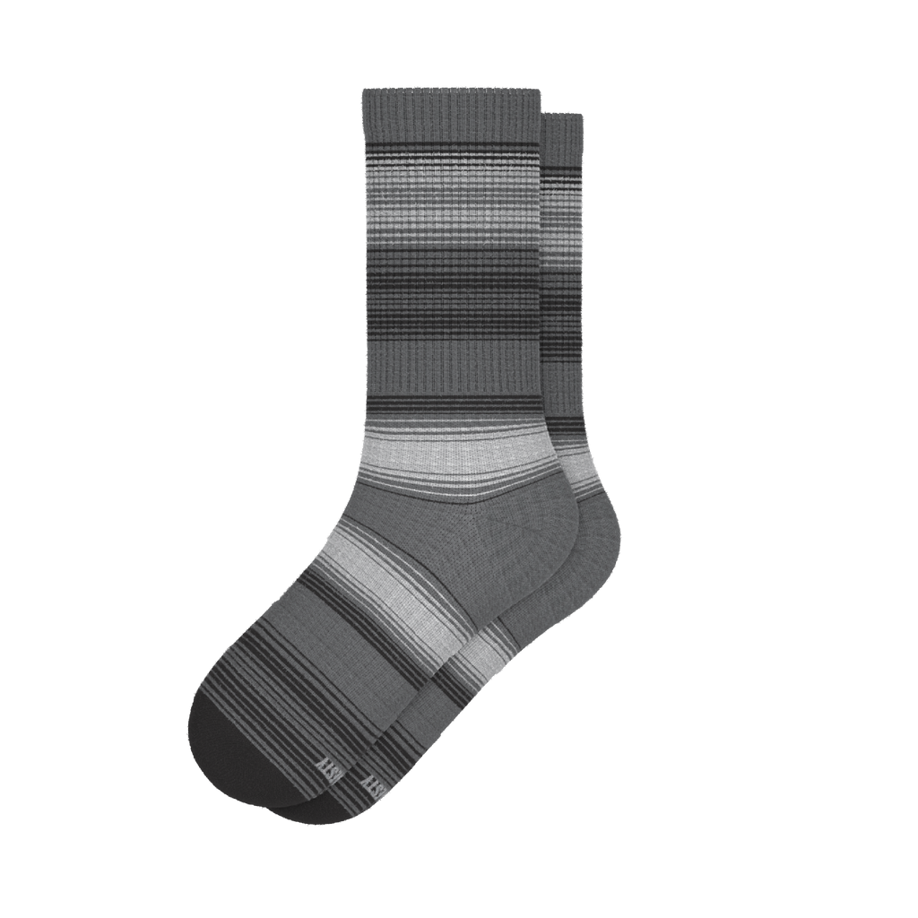 The Static Channel | Stripe Heel Hammock™ Crew Socks - Shinesty