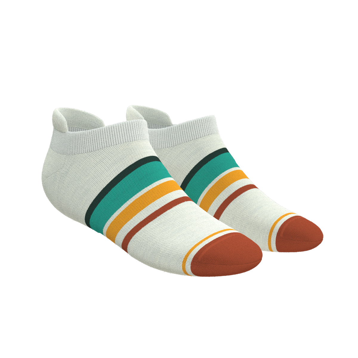 The Stellar | Retro Stripe Heel Hammock™ Ankle Socks - Shinesty