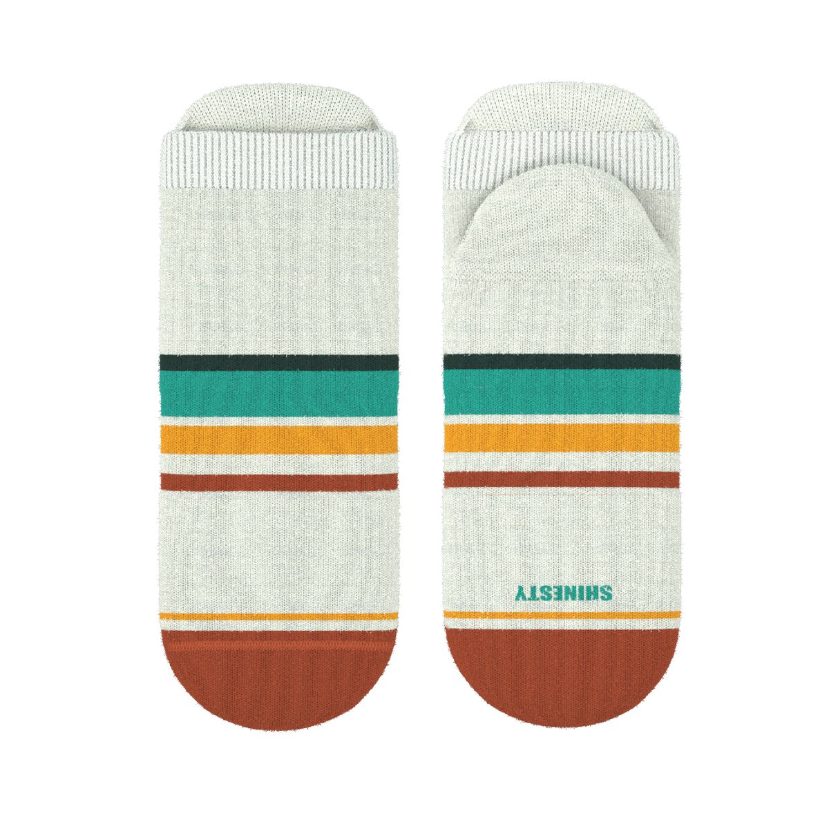 The Stellar | Retro Stripe Heel Hammock™ Ankle Socks - Shinesty
