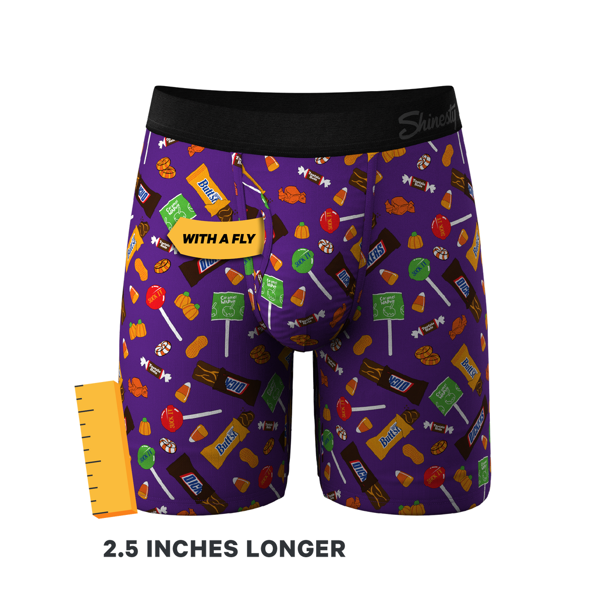 The Sticky Fingers | Halloween Candy Ball Hammock® Boxer - Long Leg - Shinesty