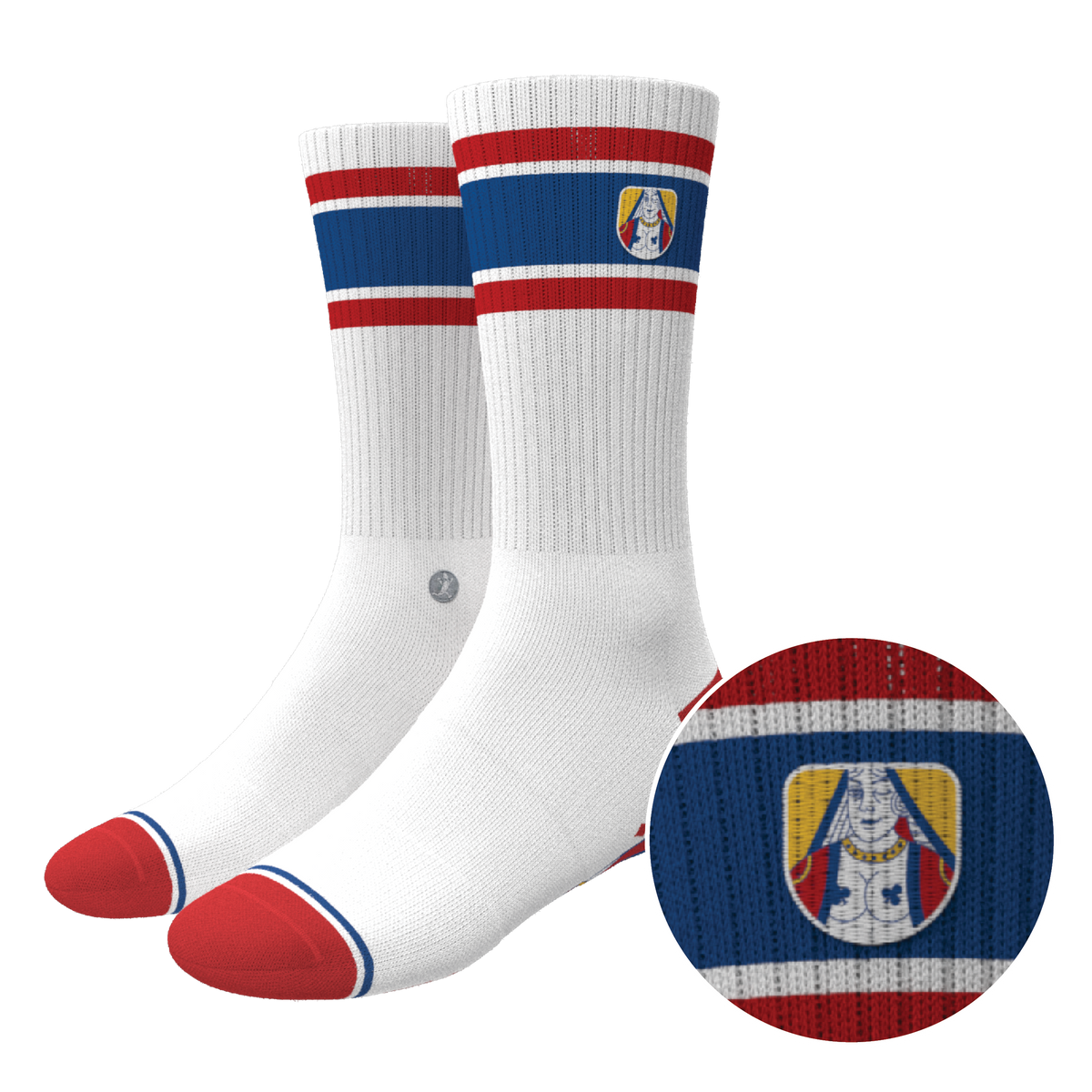 The Strip Poker | Playing Card Heel Hammock™ Crew Socks - Shinesty