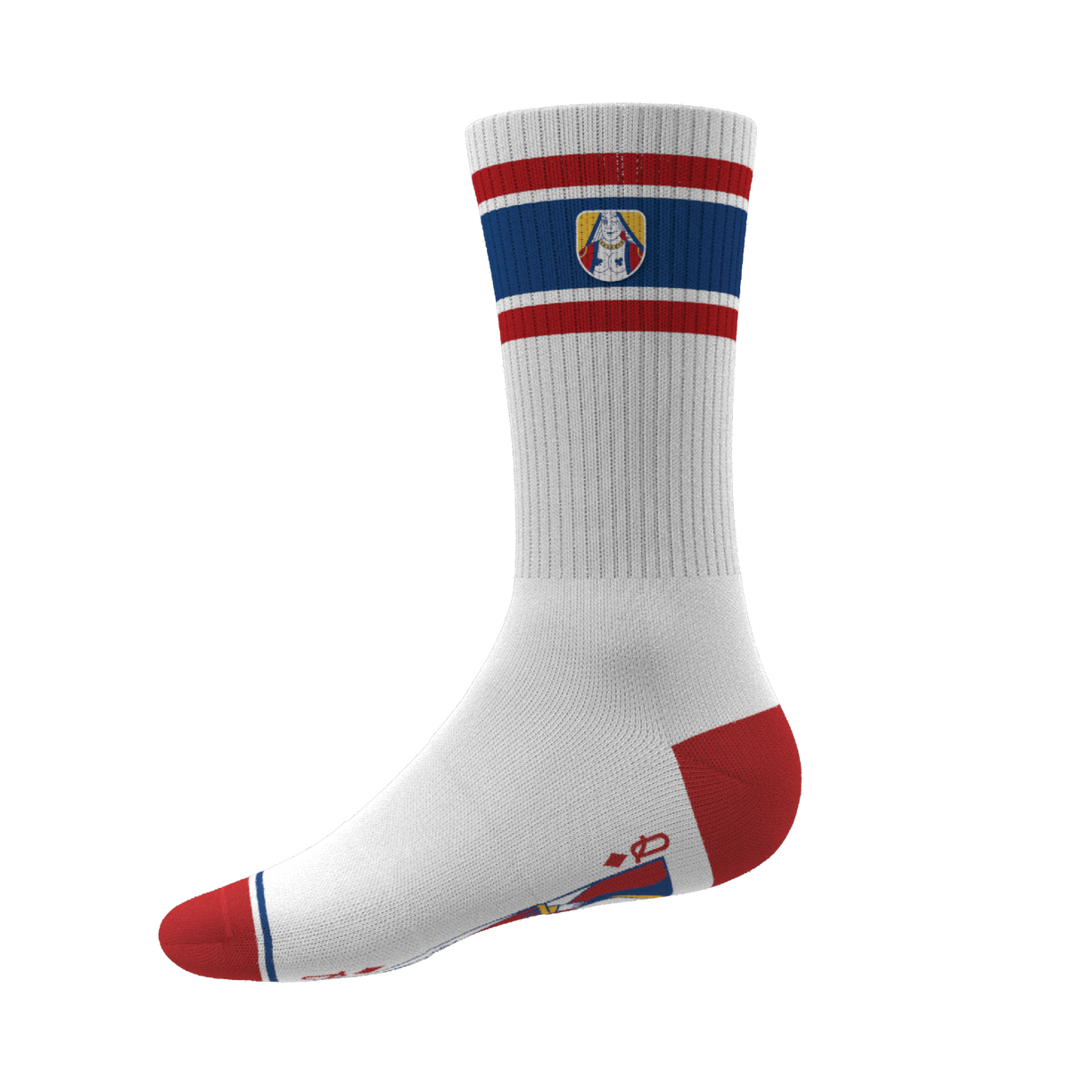 The Strip Poker | Playing Card Heel Hammock™ Crew Socks - Shinesty
