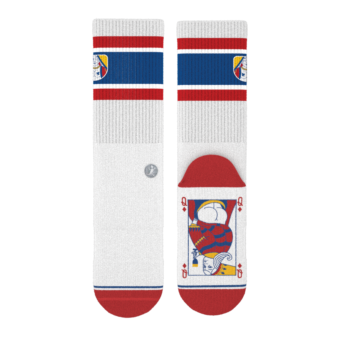 The Strip Poker | Playing Card Heel Hammock™ Crew Socks - Shinesty