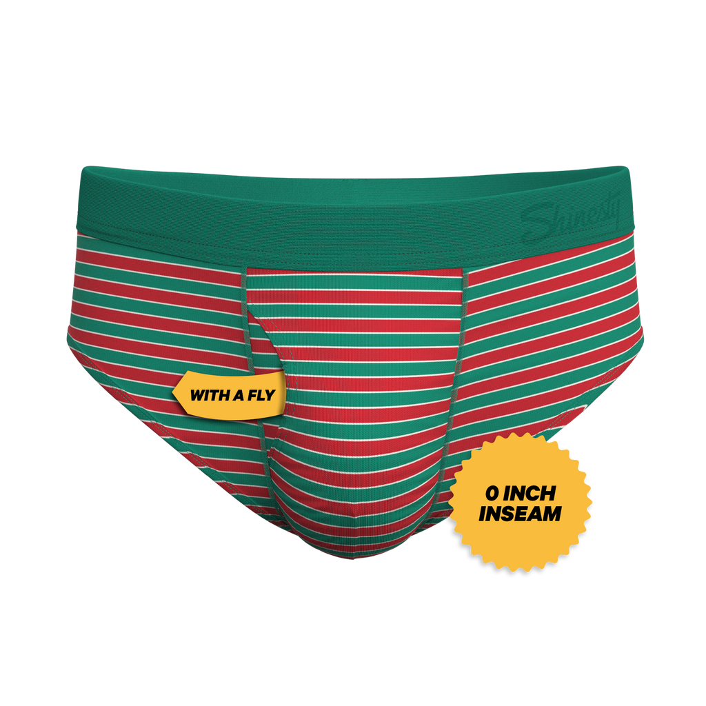 The Stripe Club | Christmas Striped Ball Hammock® Pouch Underwear Briefs - Shinesty